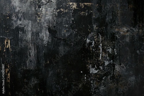 Grunge black wall background,  Grunge texture for design