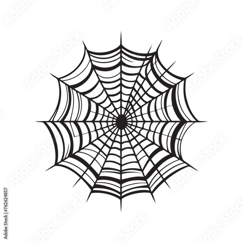 Vector Spider Cobweb Silhouettes Weaving Elegance and Intrigue in Design, spider cobweb vector. © Wolfe 