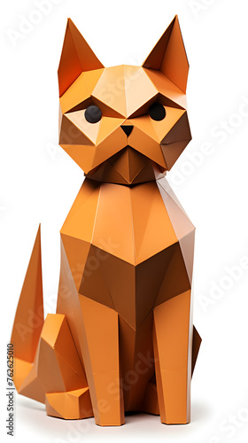 Paperstyle origami cat  paperstyle cat  origami animals