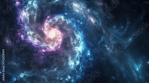 Enormous Spiral Galaxy in the Sky Generative AI
