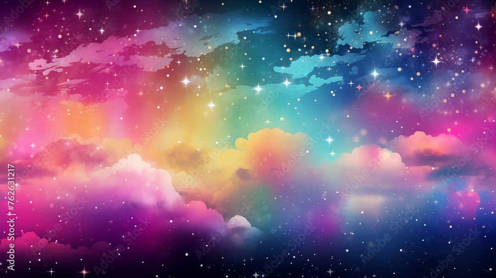 Fantasy clouds and glittering stars background for vibrant wallpapers Fantasy clouds and glittering stars background for vibrant wallpapers