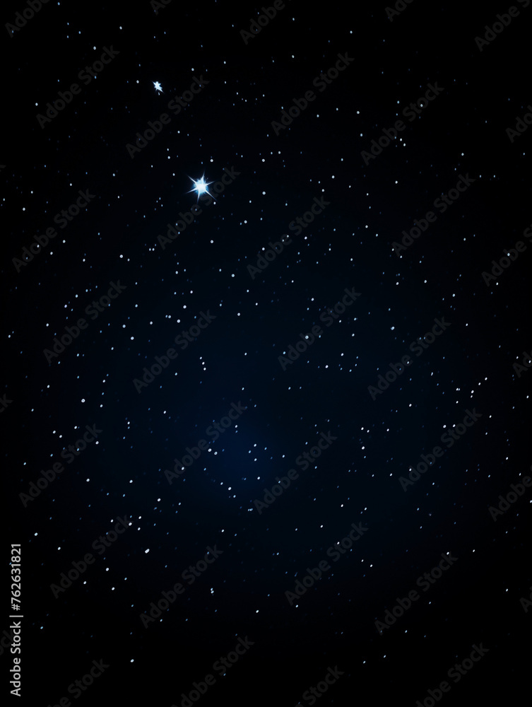 Obraz premium Dark blue night sky background dotted with countless sparkling stars