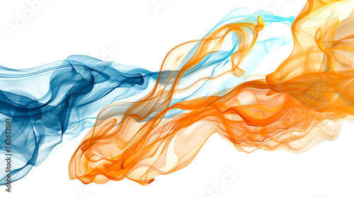 Abstract multicolor background ,Colorful smoke clouds close up. Whole background ,Abstract pattern of colored Smoke on white 