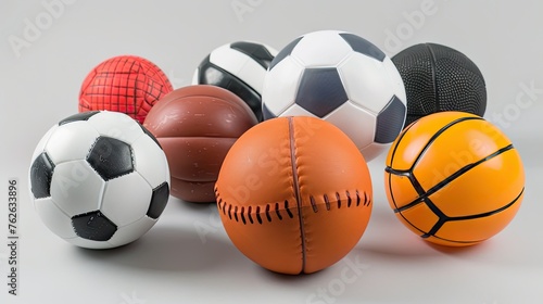 diverse set of sports balls  perfect for athletes and sports enthusiasts alike.