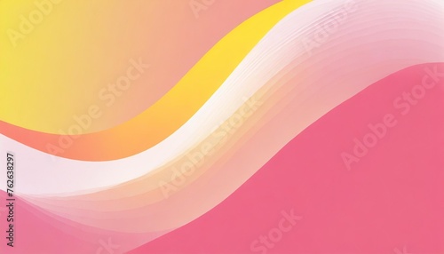 abstract gradient background with pink peach yellow white colors waves