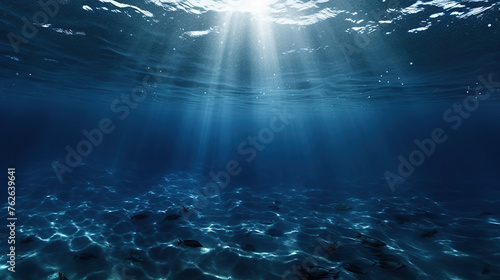 underwater with rays of light © nahij