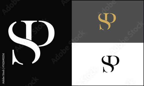 SP, PS,S , P, Abstract Letters Logo monogram