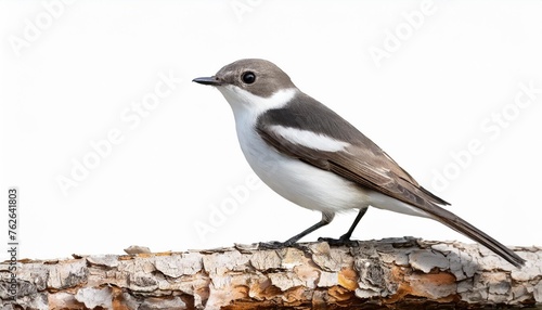 european pied flycatcher ficedula hypoleuca png isolated on transparent background photo