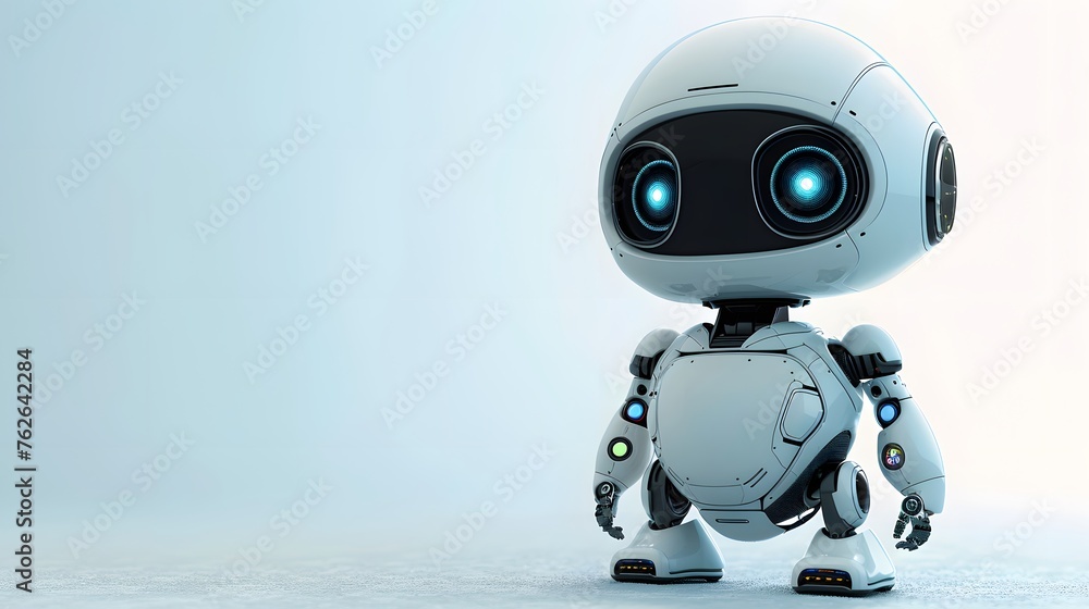 the little white robot is upset the little white robot is upset