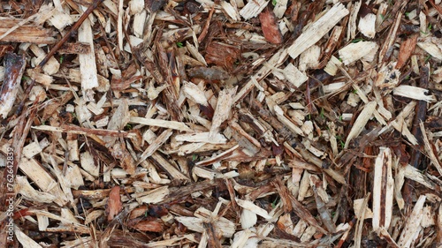 Sawdust, twigs to retain moisture in the soil - gardening