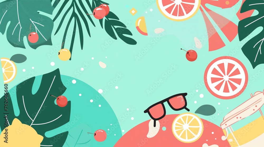 Top view beach background with umbrellas, balls, and swim. Top view beach background with umbrellas, balls, and swim.