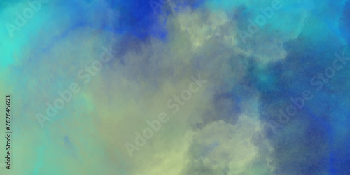 Beautiful blue watercolor background. Blue green watercolor background texture. Abstract grunge texture