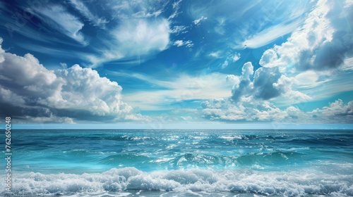 sky and sea background. © Yahor Shylau 