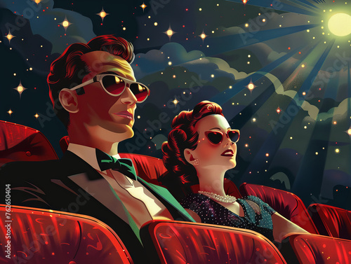 Nostalgic movie theater goers