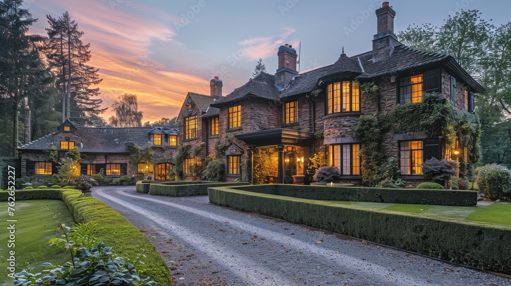 Large House With Abundant Greenery Large House With Abundant Greenery