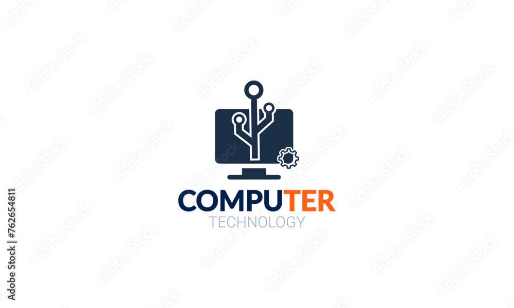 Technology Computer Creative Concept Logo Design Template
Technology Computer Creative Concept Logo Design Template
