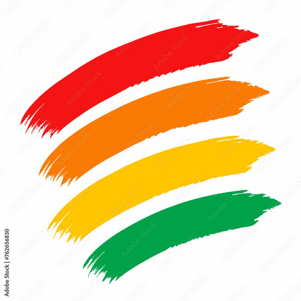 Obraz premium Brush Strokes Vector Illustration