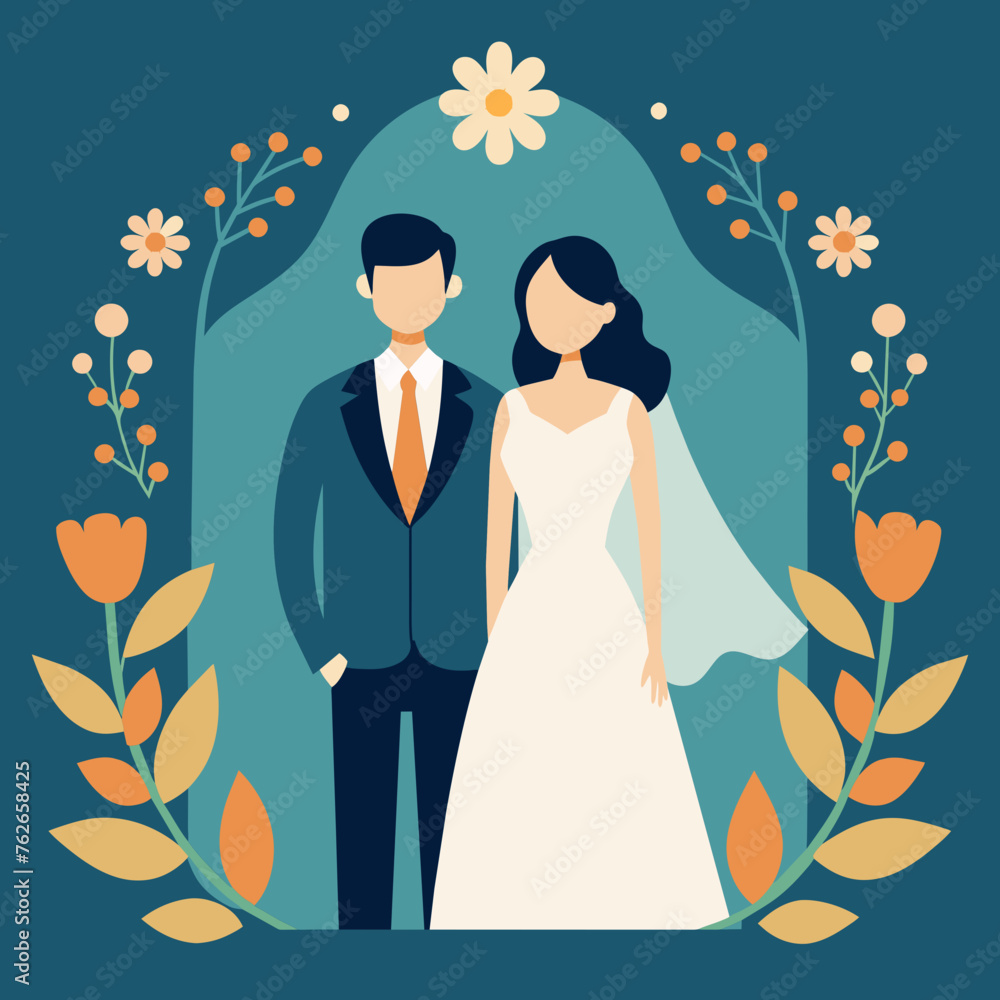 Wedding Card Invitation Elements Vector Illustration Wedding Card Invitation Elements Vector Illustration