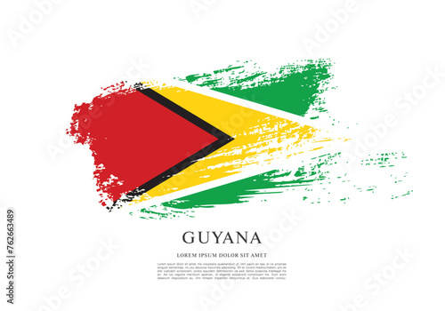 Flag of Guyana vector illustration photo