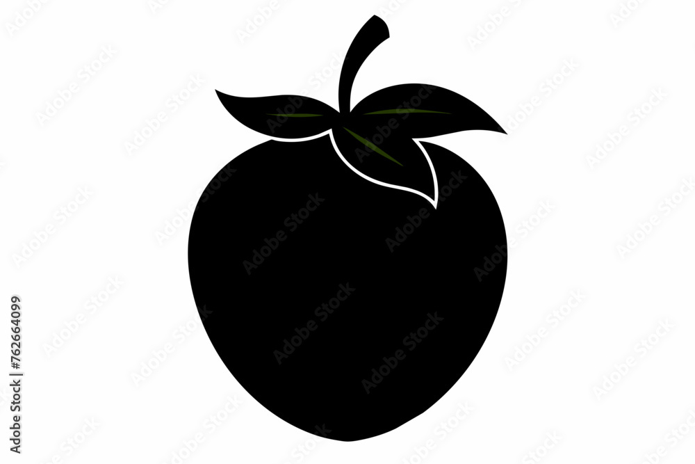 mango silhouette vector illustration mango silhouette vector illustration
