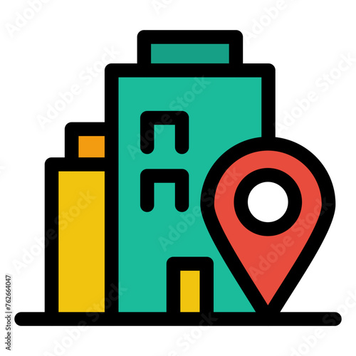 Home  house  location  pin  building Icon