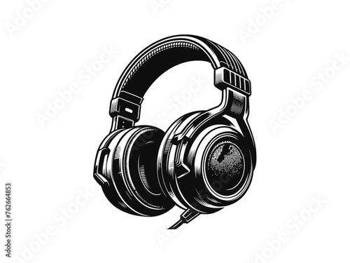 Sound Waves: Headphone Vector Illustration for Music Designs and Audio-themed Creations
