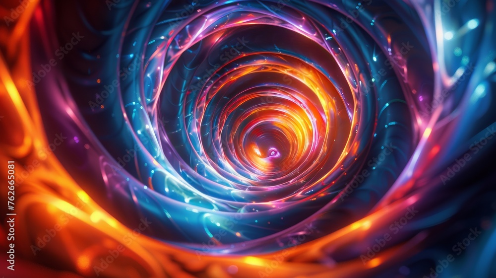 Colorful Swirl Close Up Colorful Swirl Close Up