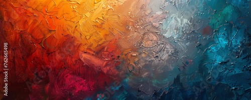 Richly textured acrylic painting, showcasing vibrant colors and intricate patterns for a visually stunning background.