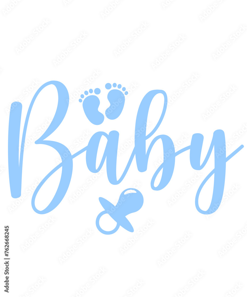 Baby typography design on plain white transparent isolated background for card, shirt, hoodie, sweatshirt, apparel, tag, mug, icon, poster or badge