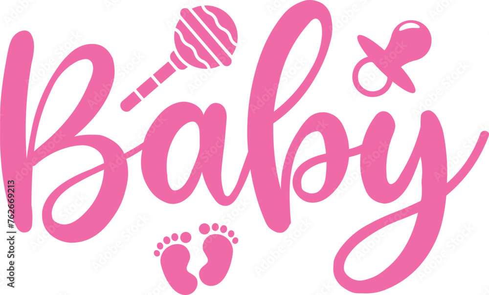 Baby typography design on plain white transparent isolated background for card, shirt, hoodie, sweatshirt, apparel, tag, mug, icon, poster or badge Baby typography design on plain white transparent isolated background for card, shirt, hoodie, sweatshirt, apparel, tag, mug, icon, poster or badge