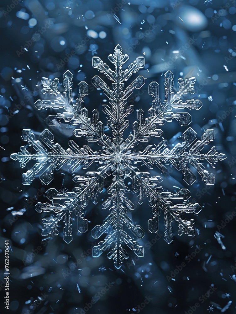 Snowflake, Symmetry, Intricate patterns, Falling gently in a winter storm Snowflake, Symmetry, Intricate patterns, Falling gently in a winter storm