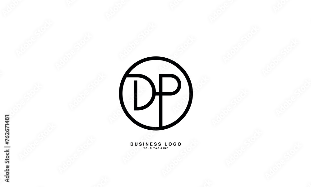 DP, PD, D, P, Abstract Letters Logo monogram DP, PD, D, P, Abstract Letters Logo monogram