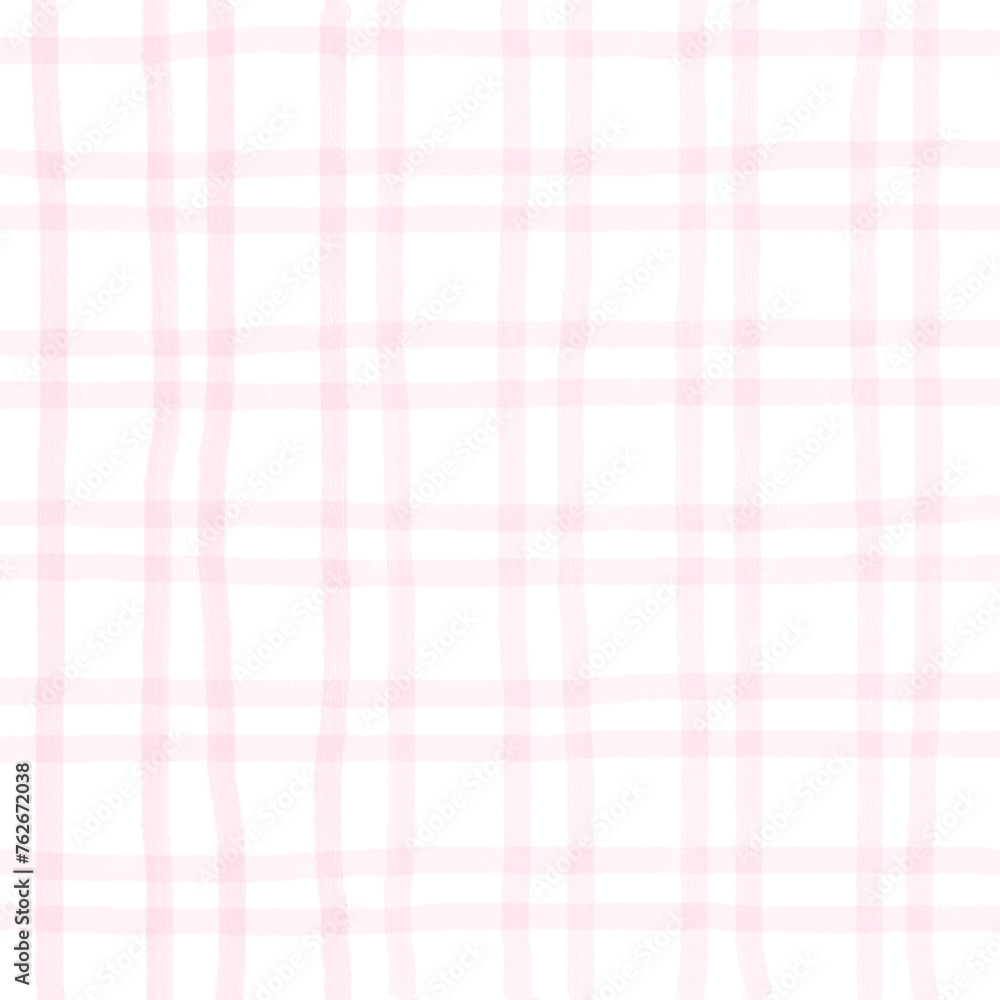 Pink Plaid Hand Drawn Background Overlay Pink Plaid Hand Drawn Background Overlay