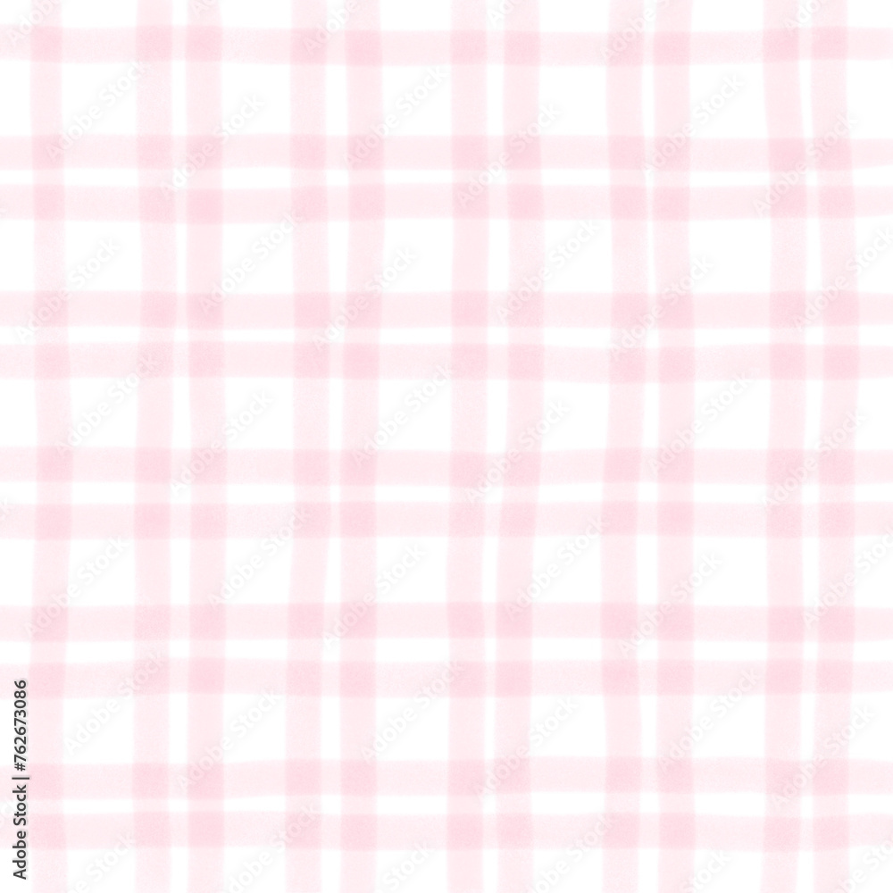 Pink Plaid Hand Drawn Background Pattern Overlay Pink Plaid Hand Drawn Background Pattern Overlay
