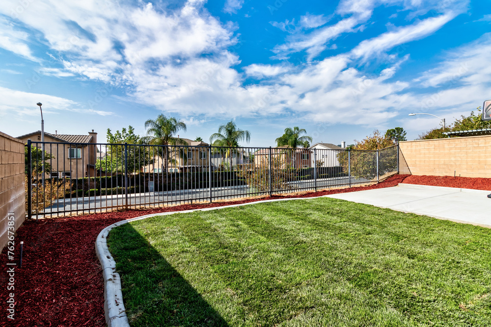Fototapeta premium residential backyard