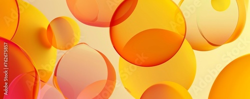 A colorful background with many orange circles