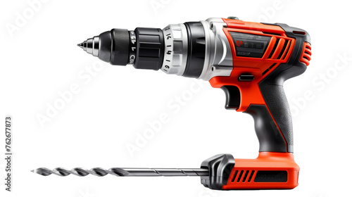 A cordless drill with a screwdriver attachment, ready to tackle DIY projects photo