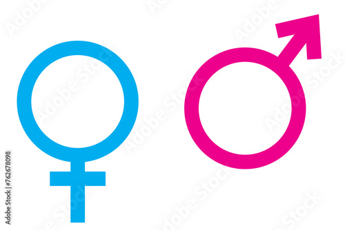 Male and female signs. Gender symbols. Male, female sex sign gender equality icon vector illustration. Women and Men icon, Symbol.