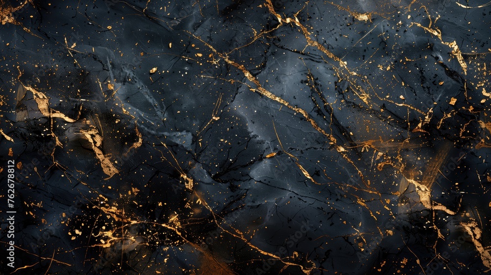 Black and gold marble patterned texture background. (High resolution) Black and gold marble patterned texture background. (High resolution)