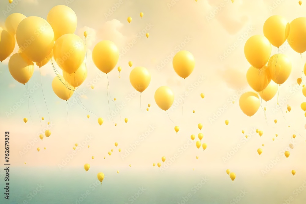 background with yellow bubbles