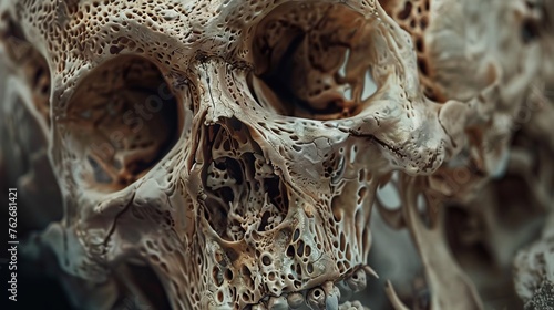 Close-up image of a Skull
