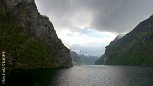 Geiranger in Sunnmore, Norway. Known for the Geirangerfjord, Seven sisters and Gjerdefoss photo