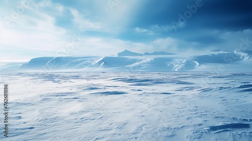 Serene Antarctic Snowfields