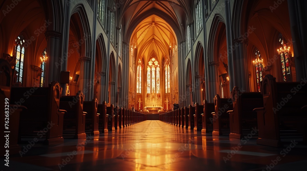 Gothic Church Interior