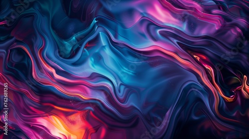 Abstract liquid color flow background - Vibrant digital artwork featuring an abstract flow of colors  resembling liquid in motion with a dynamic texture