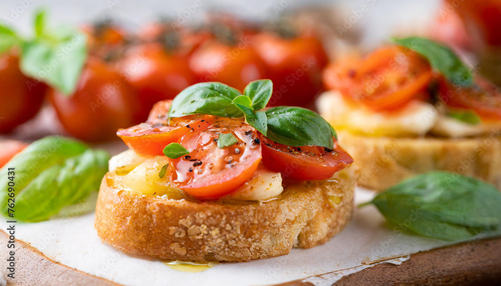Apperizer - Bruschetta with Tomato and Basil