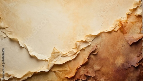 This high-resolution image showcases multiple sheets of aged paper, with a warm color palette, creating a vintage feel