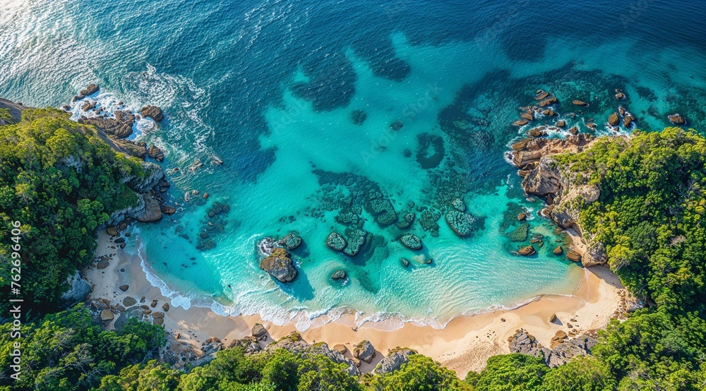 Obraz premium Ocean in Australia with turquoise and blue colors