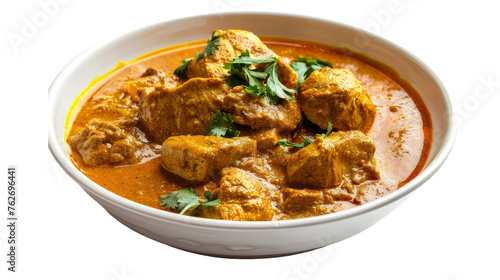 Authentic Chicken Korma Isolated on Transparent Background