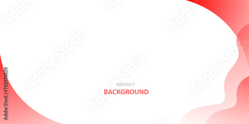Abstract Red wave modern background with white space for text and message. template design	